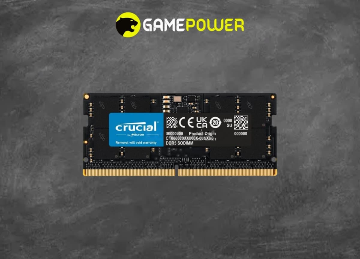 Crucial 16GB DDR5 5600MHz SODIMM Noutbuk RAM