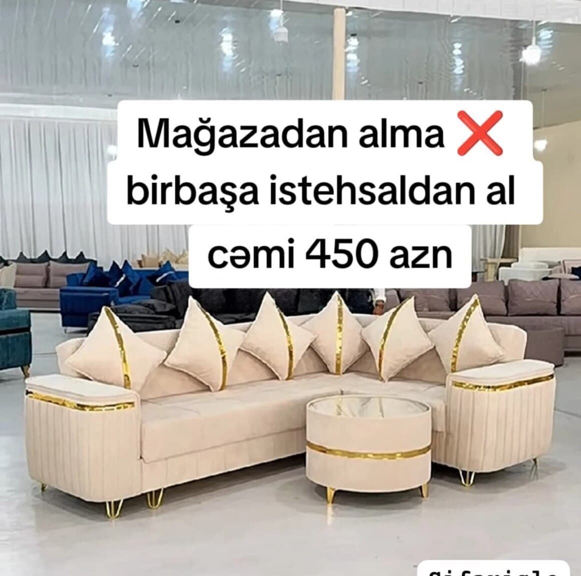 Künc divan, Qarışıq rəng