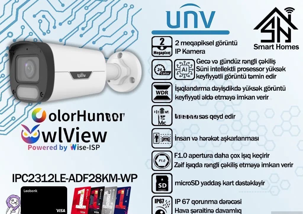 IP kamera Uniview IPC2312LE-ADF28KM-WP Owlview