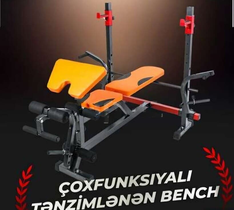 Çoxfunksiyalı Tənzimlənən Bench Pres Stolu
