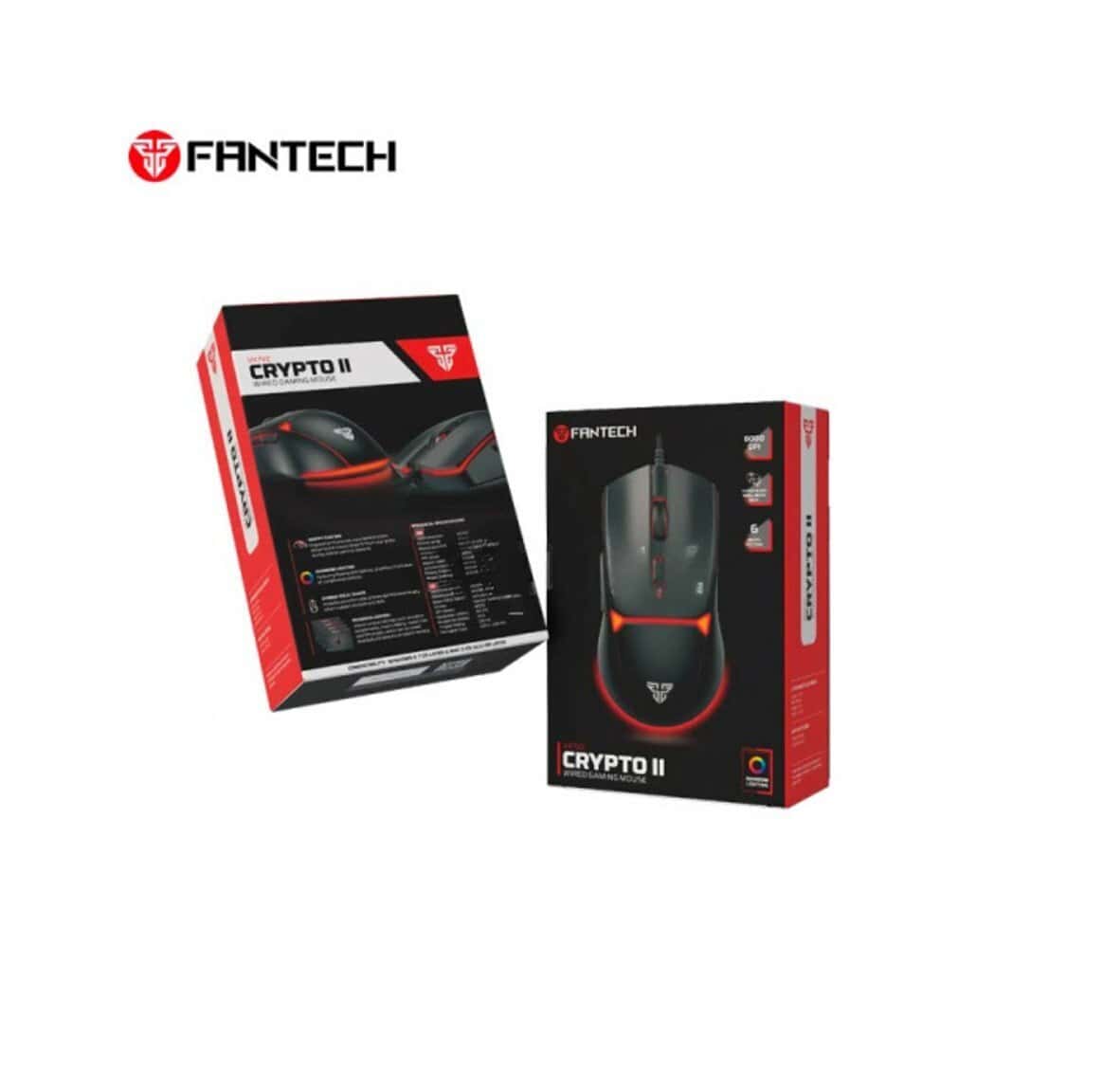 Gaming mouse Fantech Crypto II VX7V2 Black - Tenderyard
