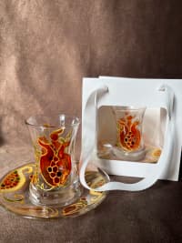 Fincan-stəkan Şüşə material — şəkil 1