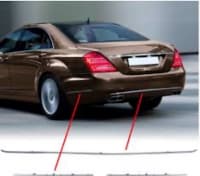 Arxa bufer nikeli Mercedes W221 — şəkil 7