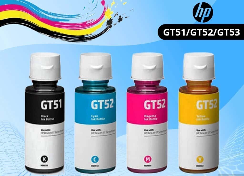 HP GT51 GT52 GT53 Ink Tank Printer Inks - Tenderyard