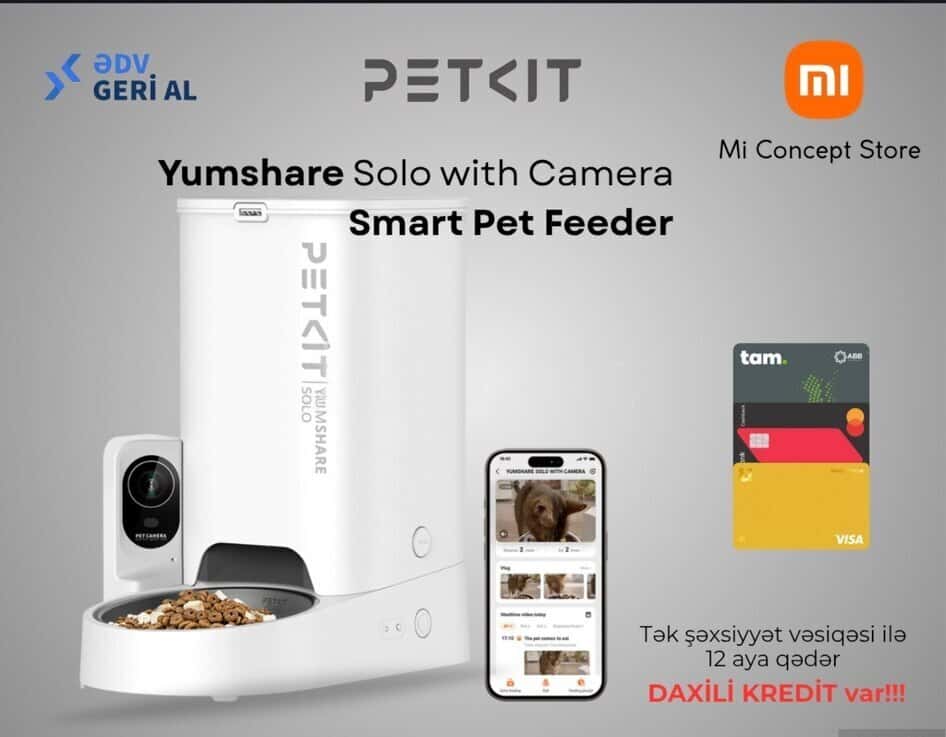 Smart yemqabı Petkit With Camera Smart Pet Feeder - Tenderyard
