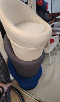 Kreslo tipli puf, Boz rəng — şəkil 5