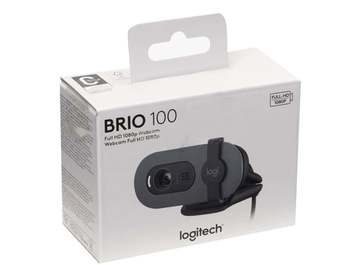 Webcam Logitech Brio 100 Full HD 1080p White - Tenderyard