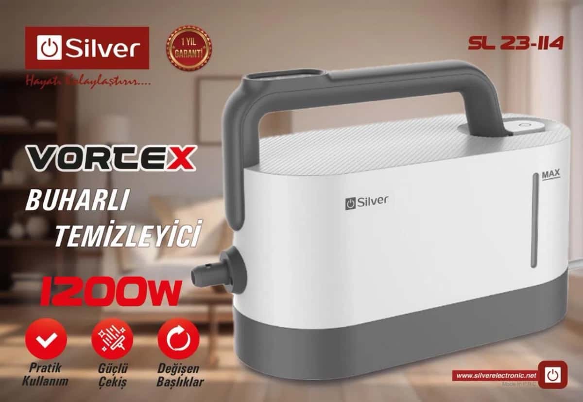 Пароочиститель Silver Vortex SL 23-114 1200W - Tenderyard