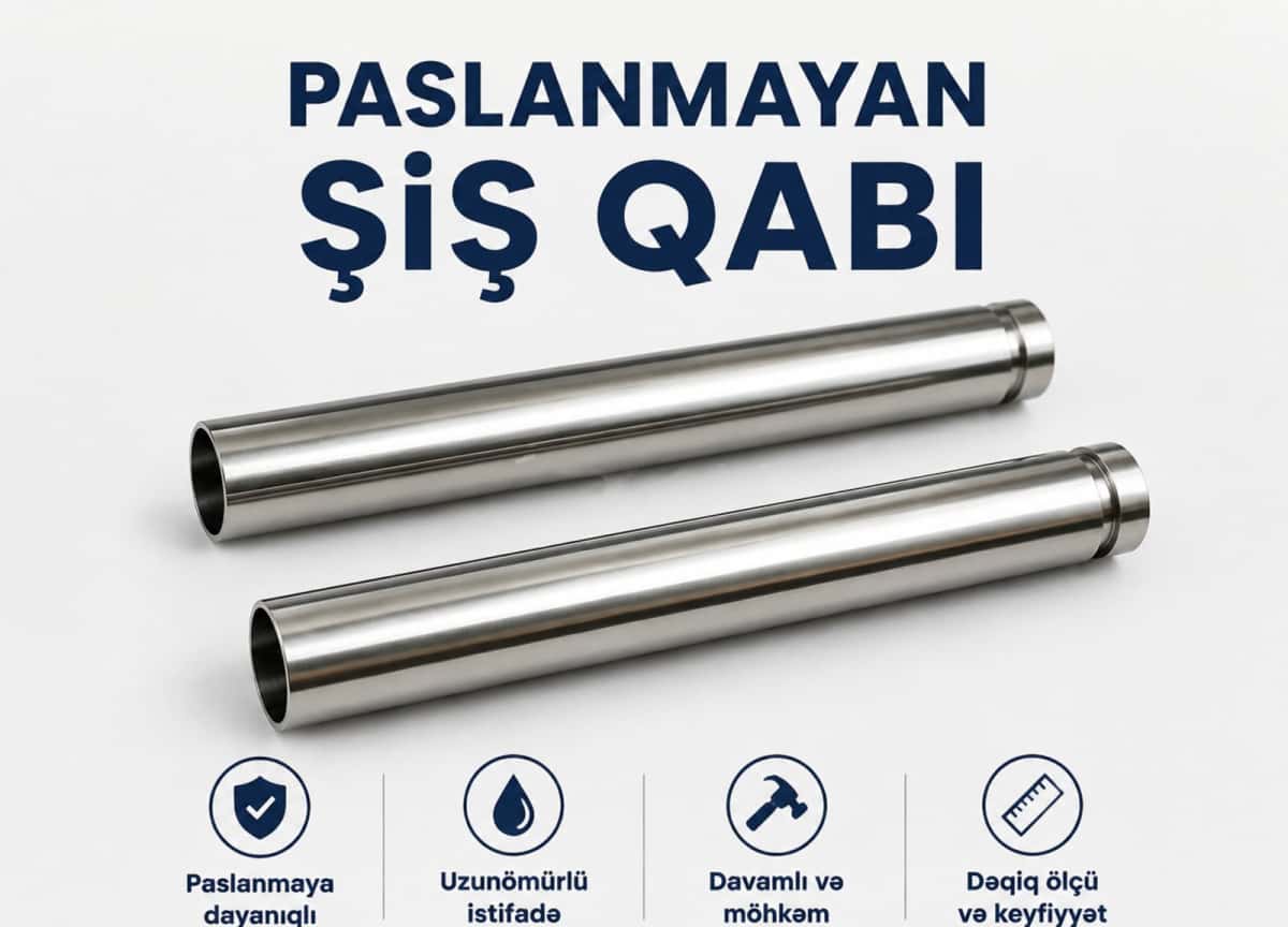 Şiş qabı paslanmayan polad 9x72 sm - Tenderyard