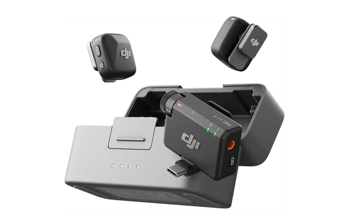 Wireless microphone system DJI Mic Mini (2TX + 1RX + Case) - Tenderyard