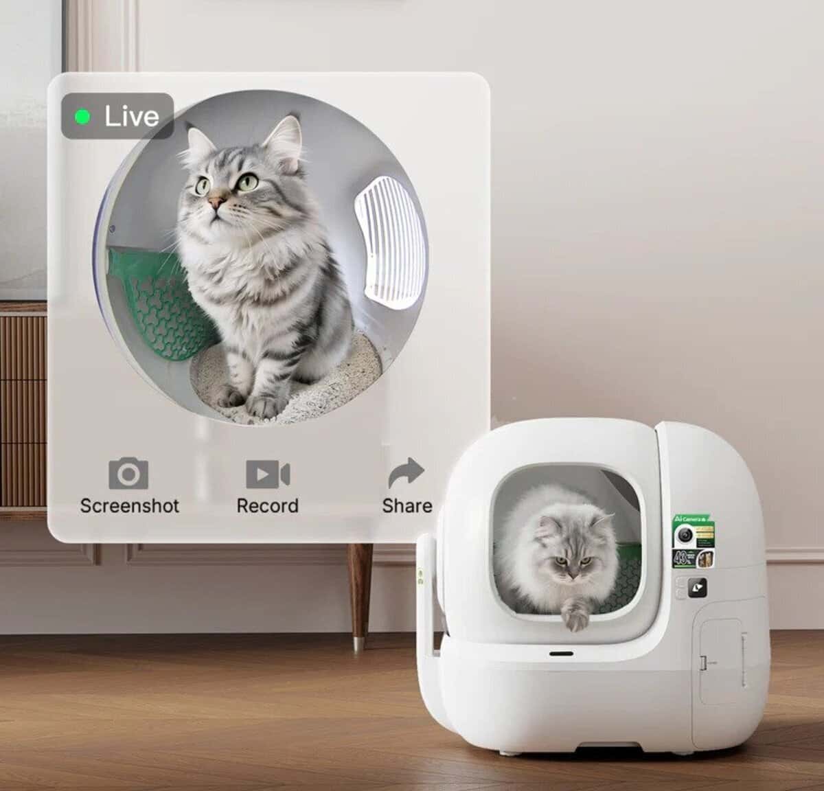 Умный туалет для кошек Petkit Purobot Max Pro 2 - Tenderyard