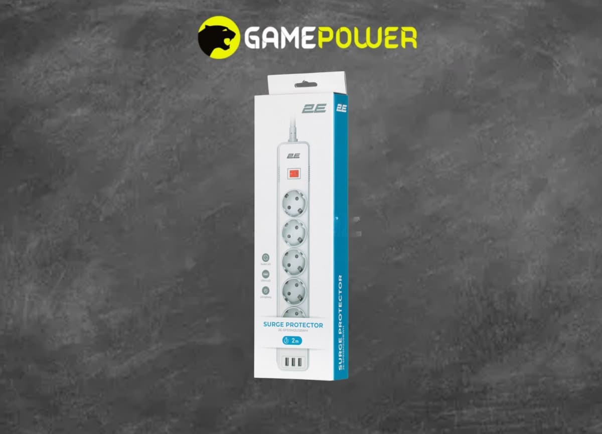 2E-SP515M2USBWH 2m 5 Rozetkalı və 3 USB-li Uzadıcı