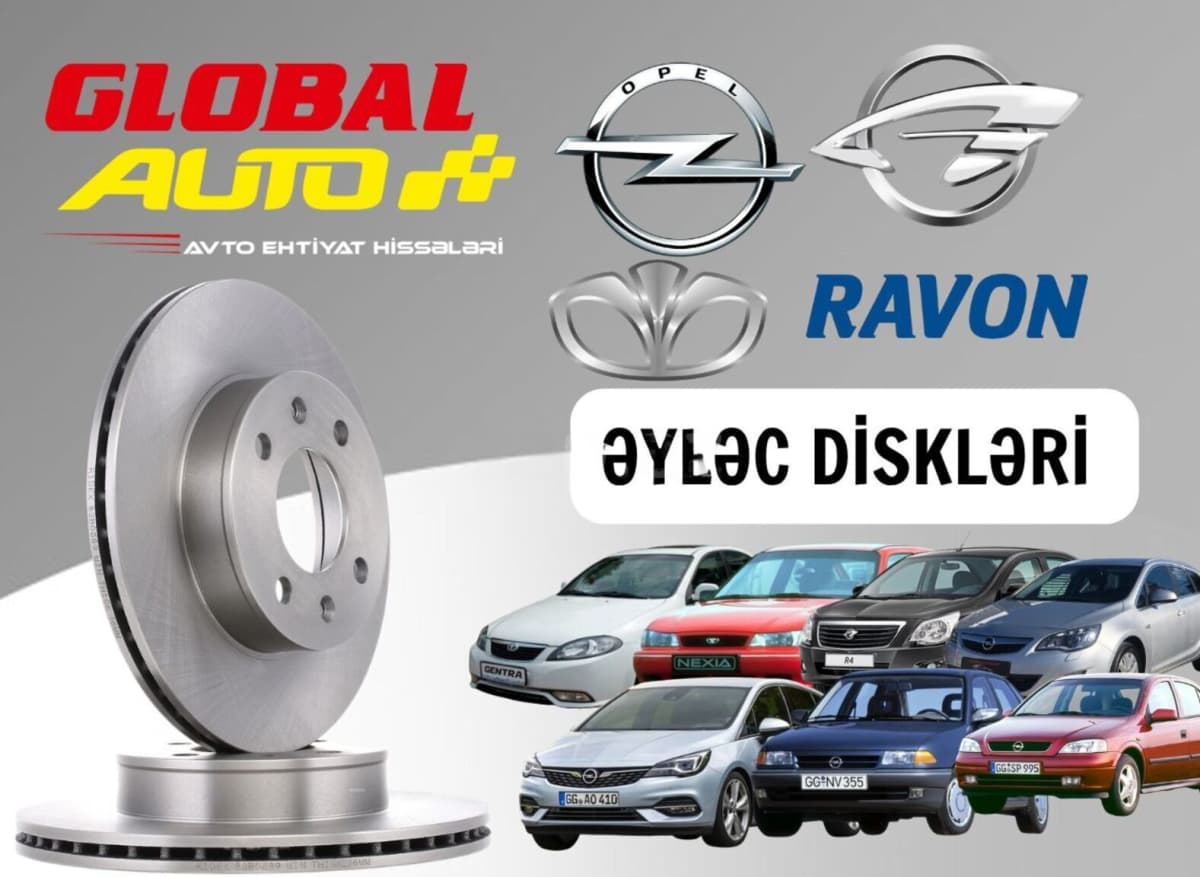 Əyləc diskləri Opel, Daewoo və Ravon üçün