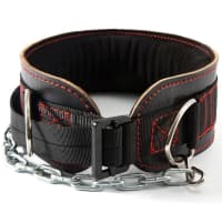 Dəri Zəncirli Ağırlıq Qaldırma Kəməri (Dip Belt) — şəkil 6