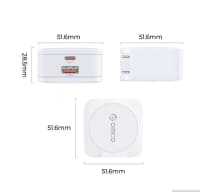 Şarj cihazı Orico 65W GaN PD OR-65AC-C-EU-WH-EP — şəkil 1