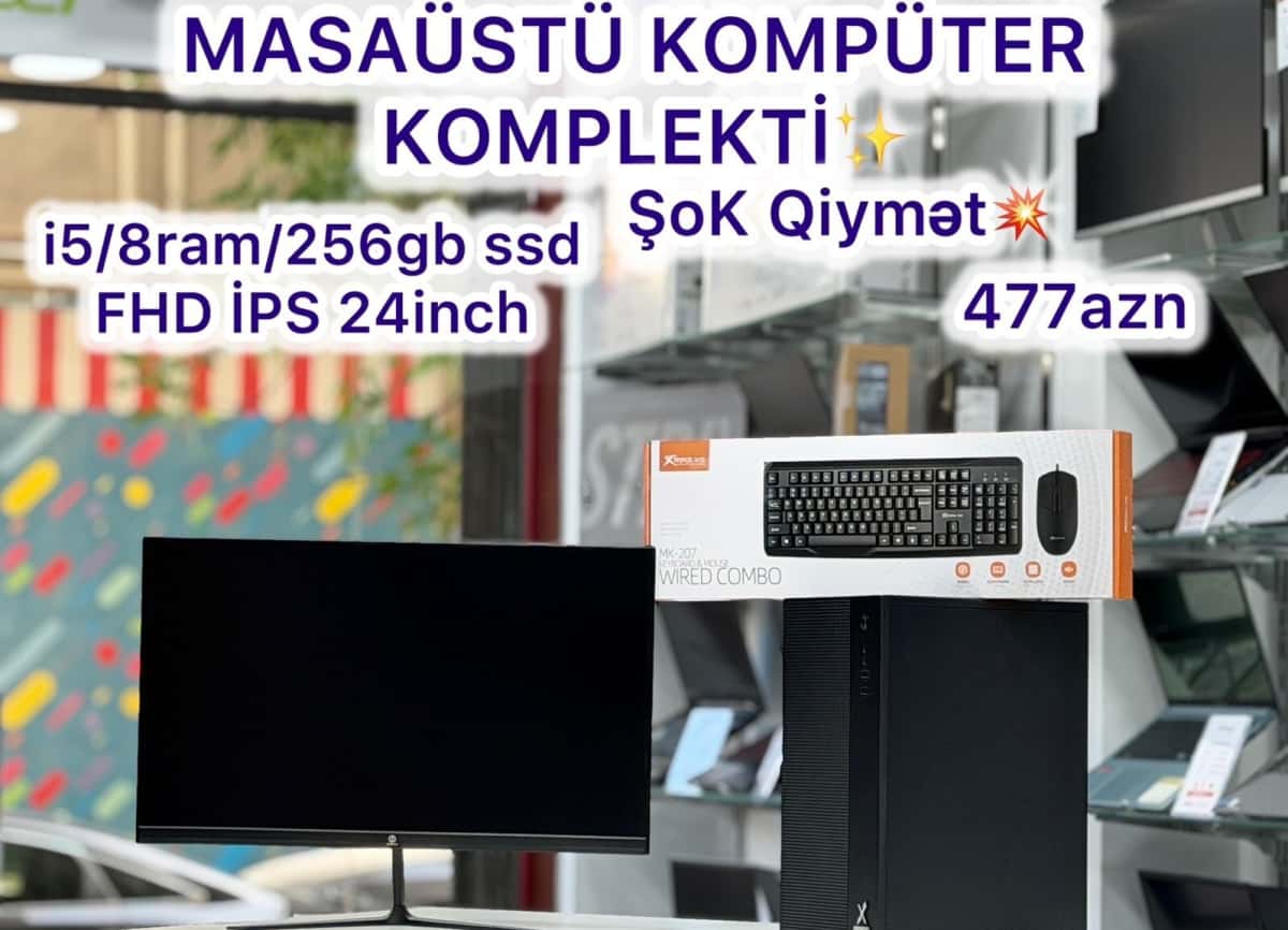 Powerline Xbase Masaüstü Kompüter Dəsti i5 8GB 256GB SSD - Tenderyard