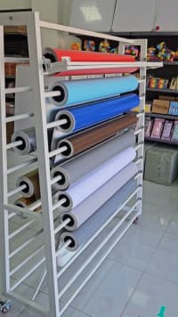 Rulonlar üçün çoxsəviyyəli metal stend — şəkil 7