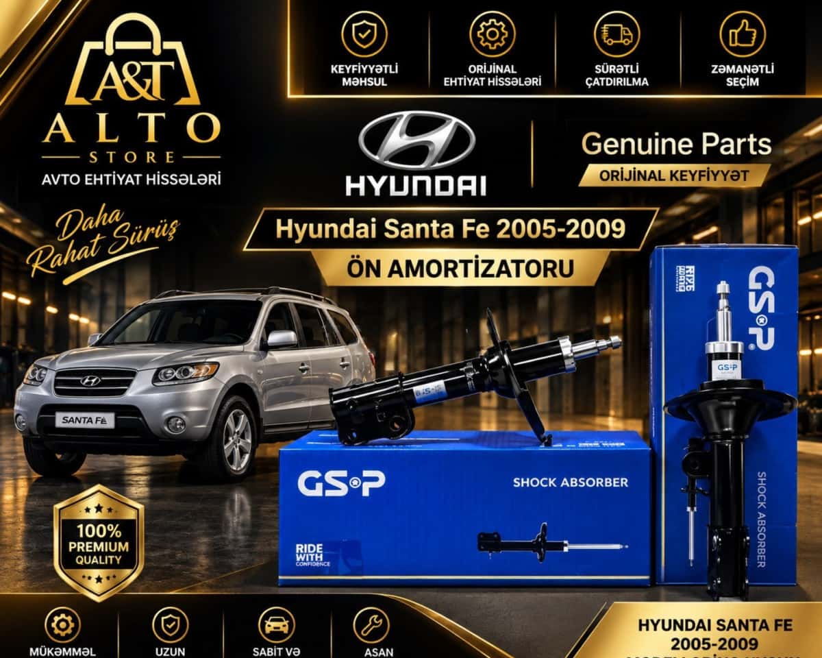Front shock absorber Hyundai Santa Fe 2005-2009 - Tenderyard