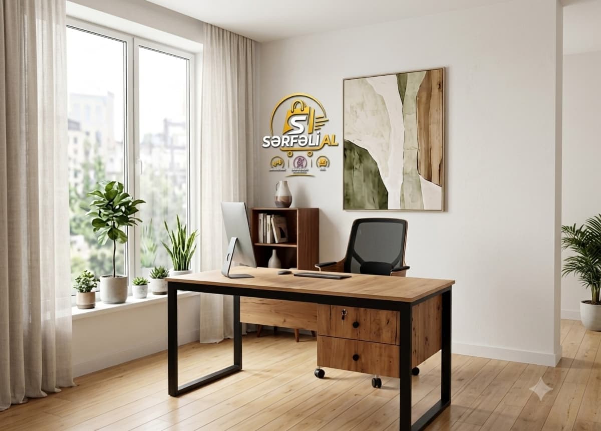 Ofis masası Qəhvəyi rəng