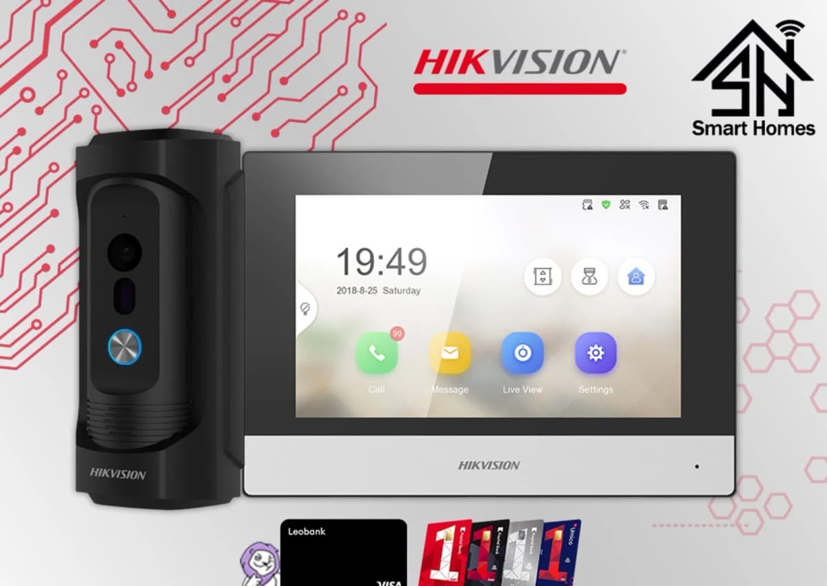 Domofon dəsti Hikvision 7 düymlük antivandal