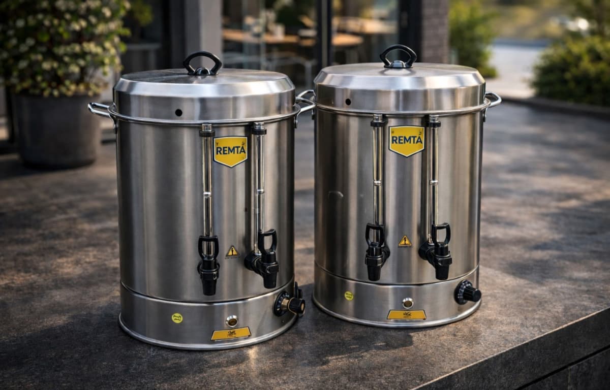 Samovar Paslanmayan polad material