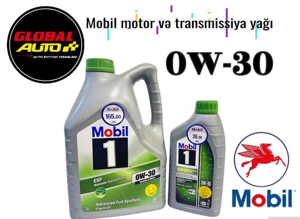 Mühərrik yağı Mobil 1 ESP 0W-30 5L