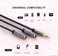 Qızılı rəng data kabel, Audio splitter — şəkil 6