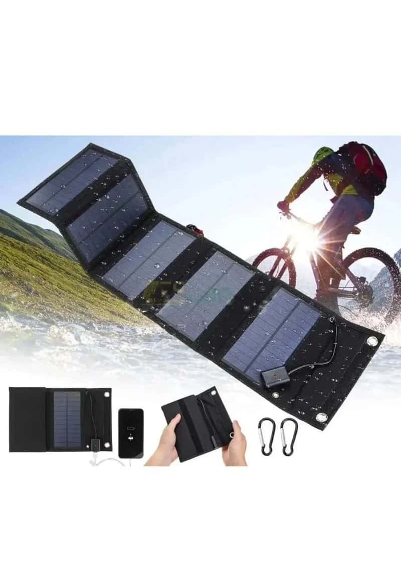 Portable solar panel charger - Tenderyard