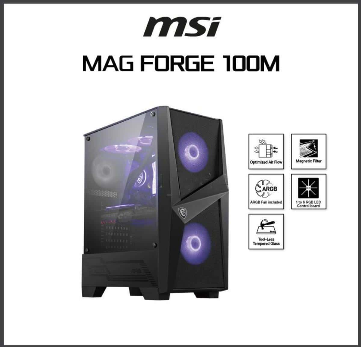 Computer case MSI MAG Forge 100M - Tenderyard