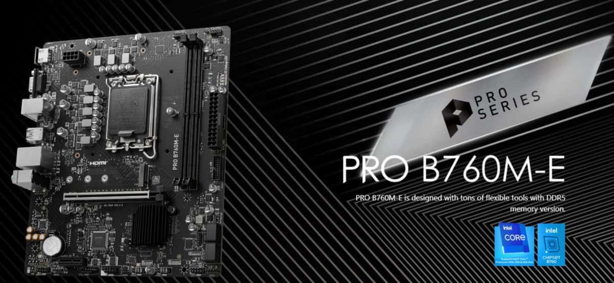 Motherboard MSI B760M-E DDR5 LGA1700 - Tenderyard