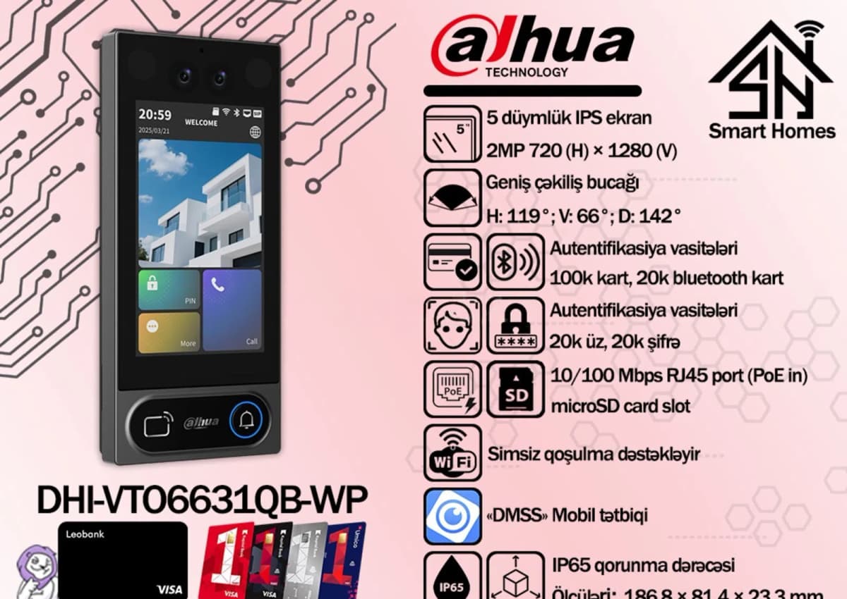 Domofon Dahua VTO6631QB-WP Access Terminal