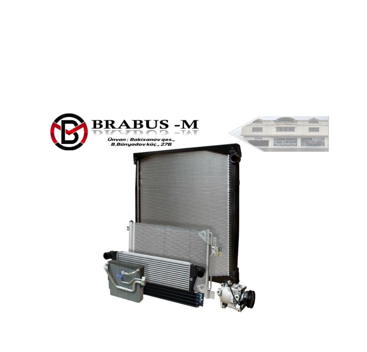 Radiator Mercedes-Benz modelləri üçün