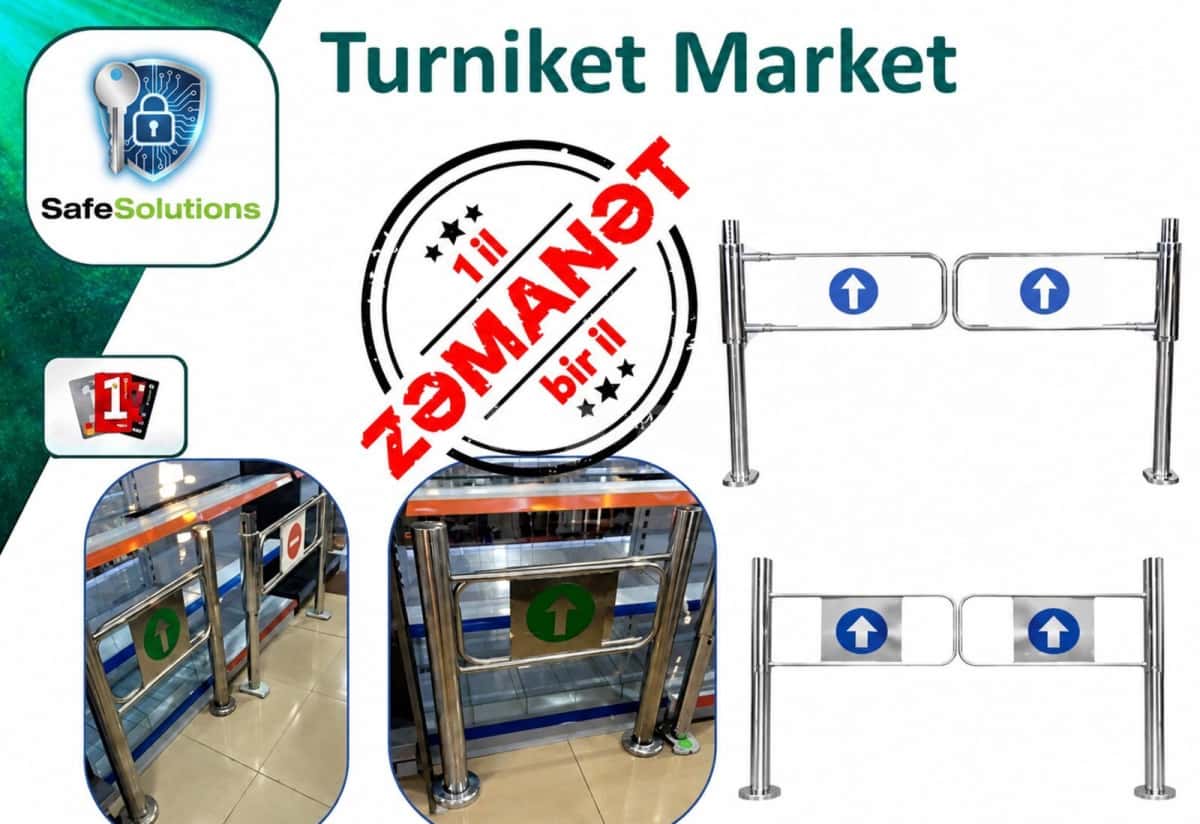 Stainless steel turnstile system for markets - Tenderyard