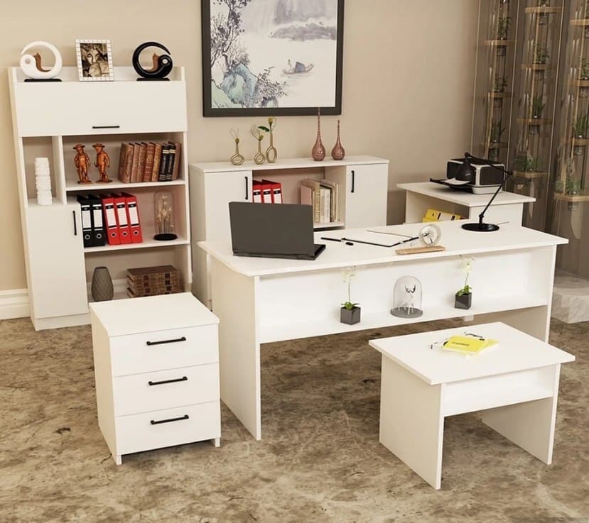 Ofis mebel dəsti Ağ rəng
