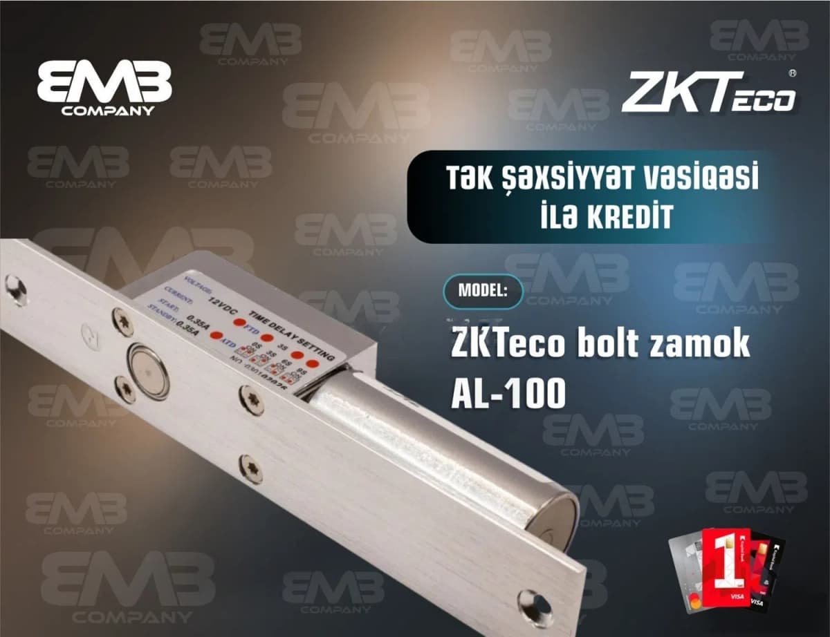 Elektron kilid ZKTeco Bolt AL-100