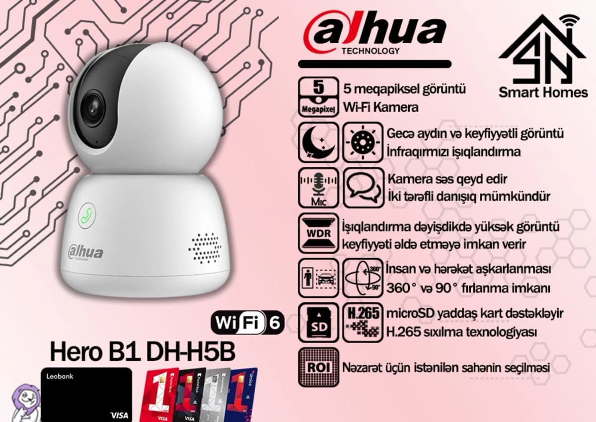 Wi-Fi kamera Dahua 5MP Hero B1 DH-H5B