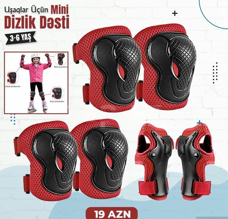 Uşaqlar üçün qoruyucu dəstlər və kaskalar