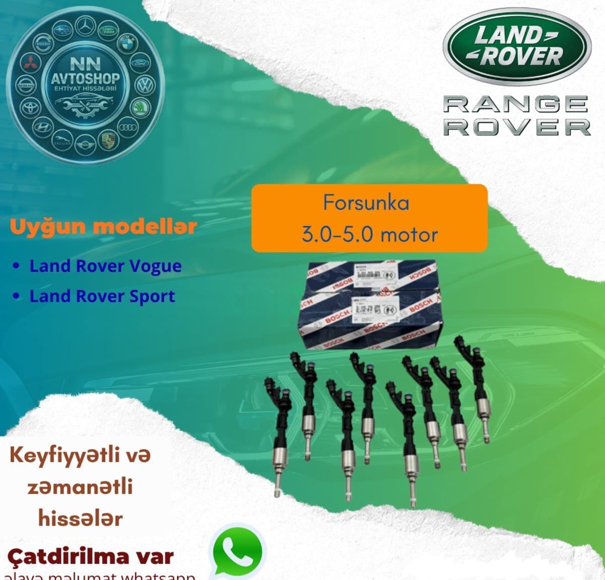 Forsunka Land Rover Range Rover Vogue 3.0 5.0