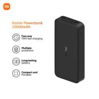 20,000 mAh powerbank, Qara rəng — şəkil 2