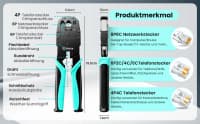 Krimper Biaze GJ62 8P (RJ45), 6P (RJ11/RJ12), 4P (RJ9/RJ10) — şəkil 2