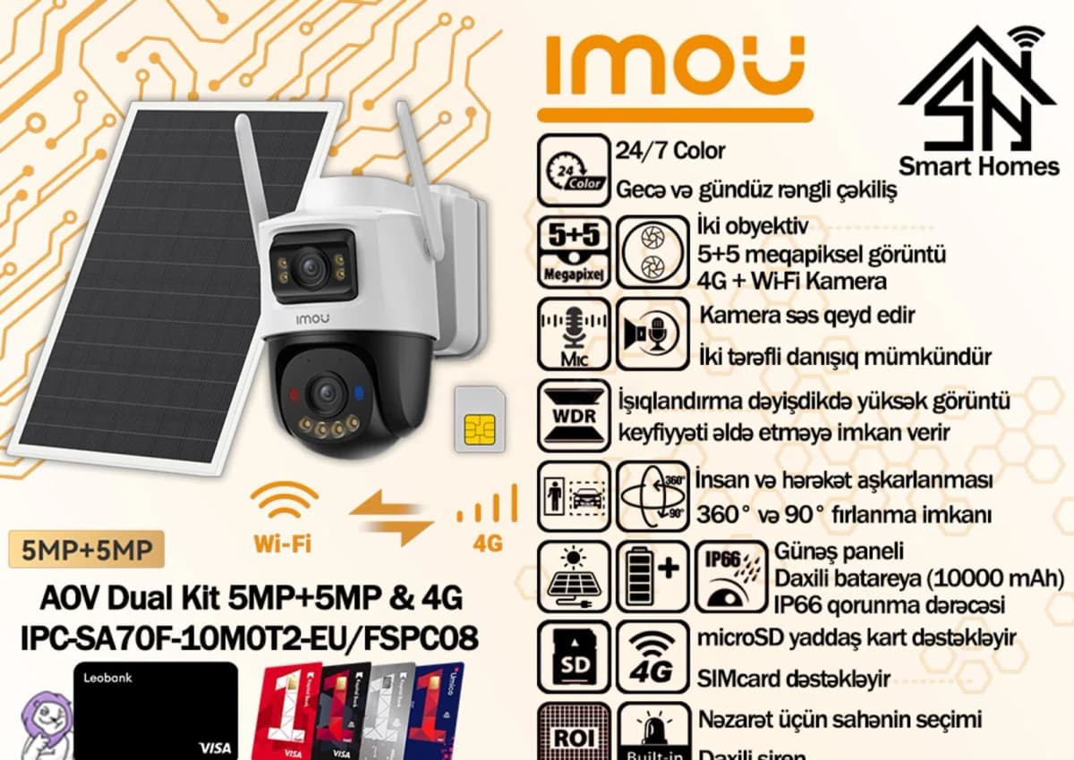 Müşahidə kamerası Imou IPC-SA70F-10M0T2-EU/FSPC08