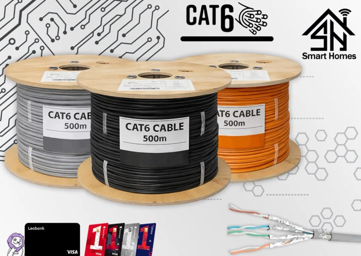 Cat6 kabel U/FTP LSZH 0.54mm narıncı (mis)