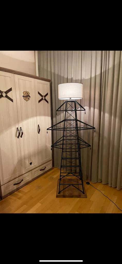 Ayaqlı lampa, Qara rəng - Tenderyard