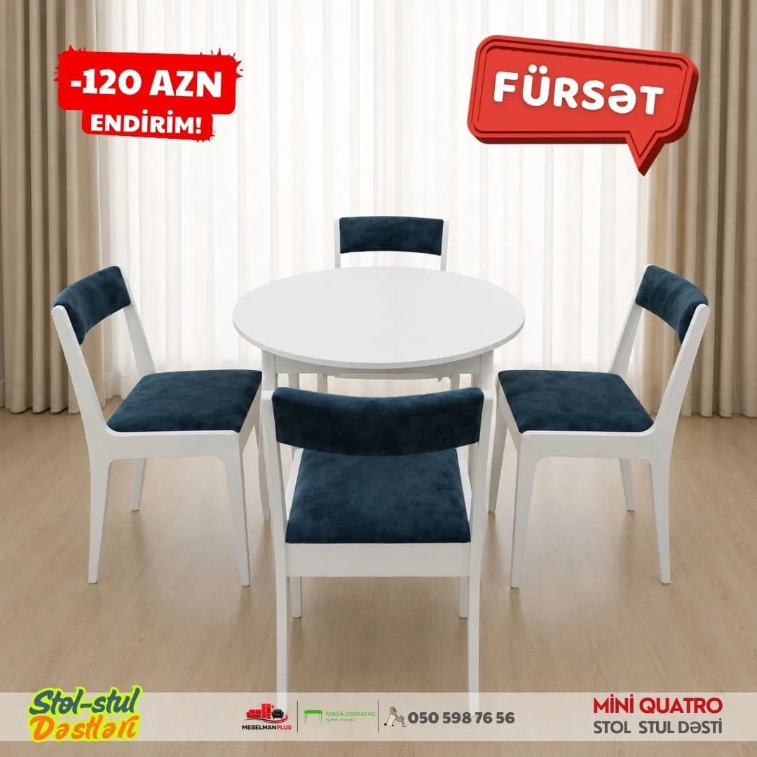 Masa-stul dəsti, Ağ rəng