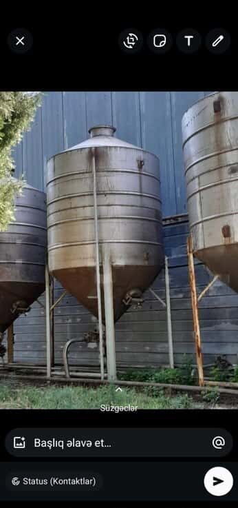 Stainless steel tank 15-ton conical - Tenderyard