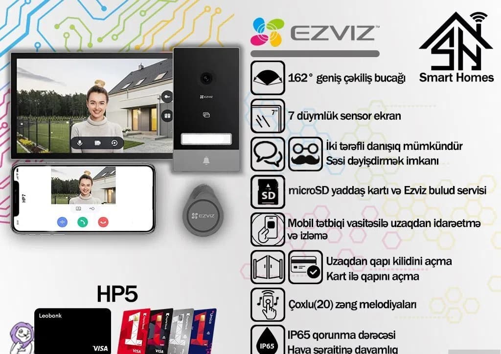 Video domofon Ezviz HP5