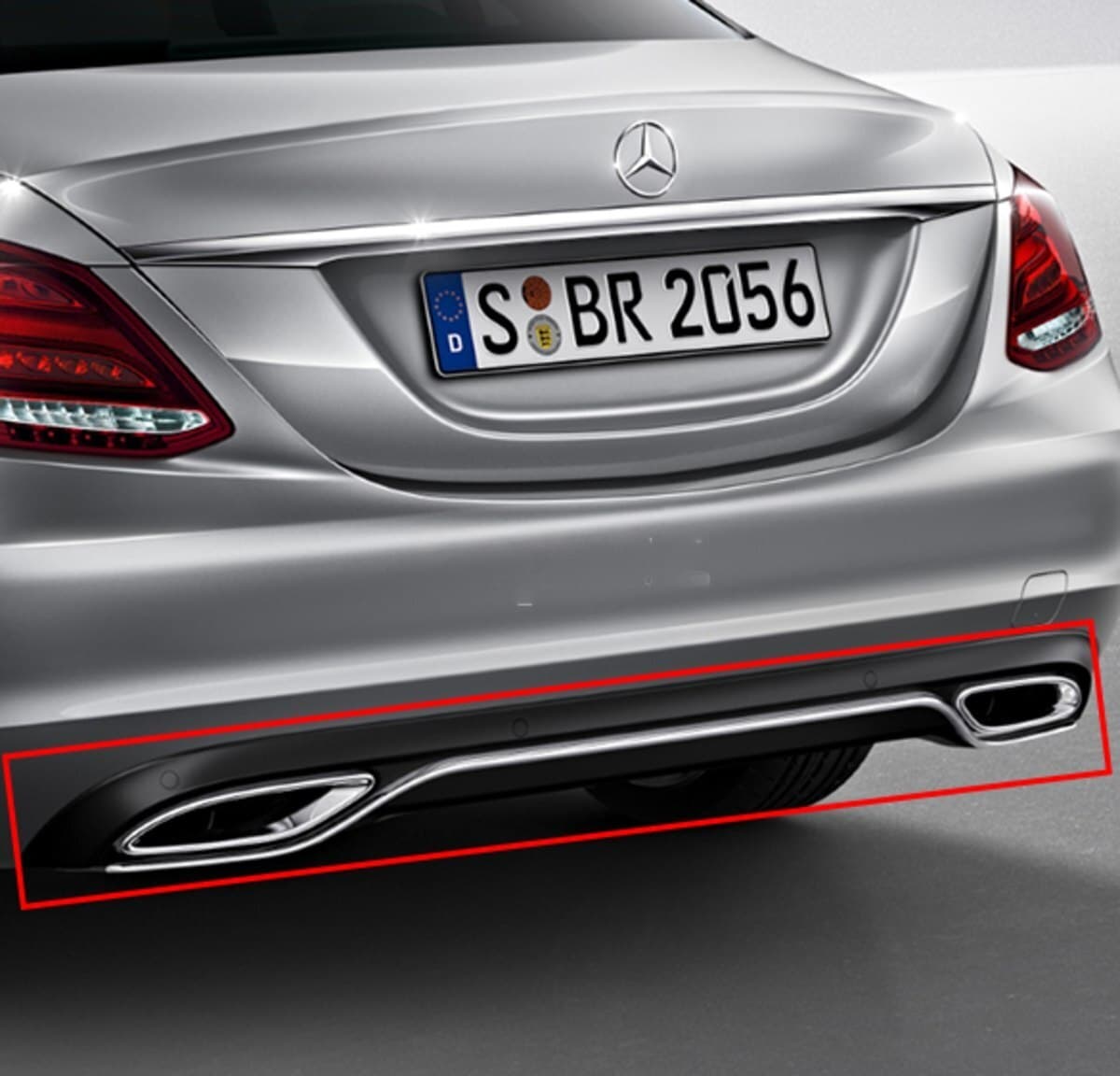Arxa bufer xrom kantı Mercedes W205 C205