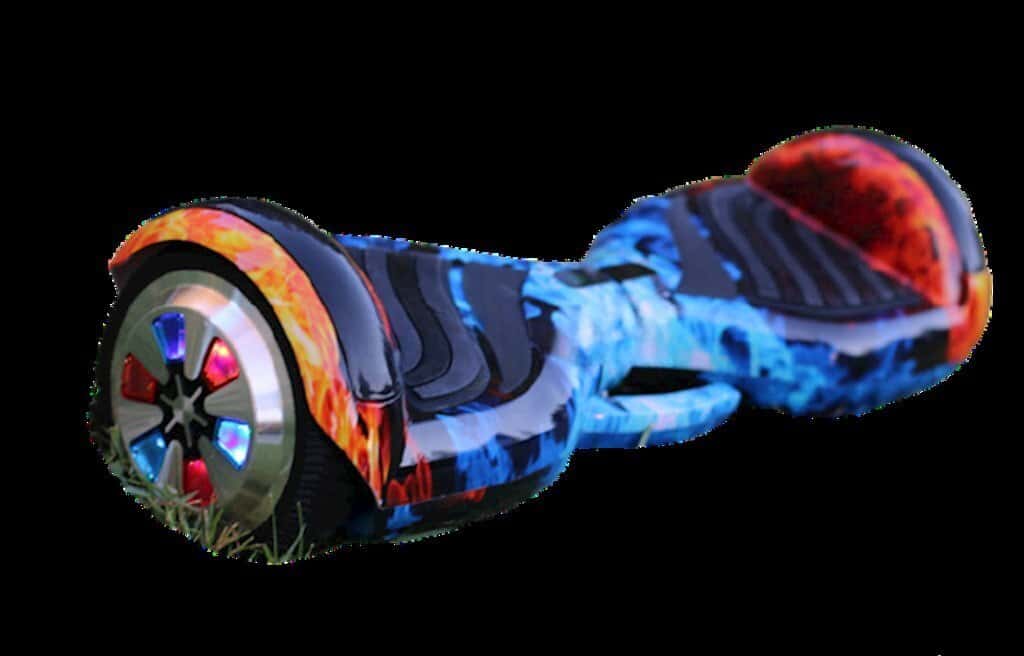 Hoverboard 6.5 inch Y6 with Lights and Flame Design - Tenderyard