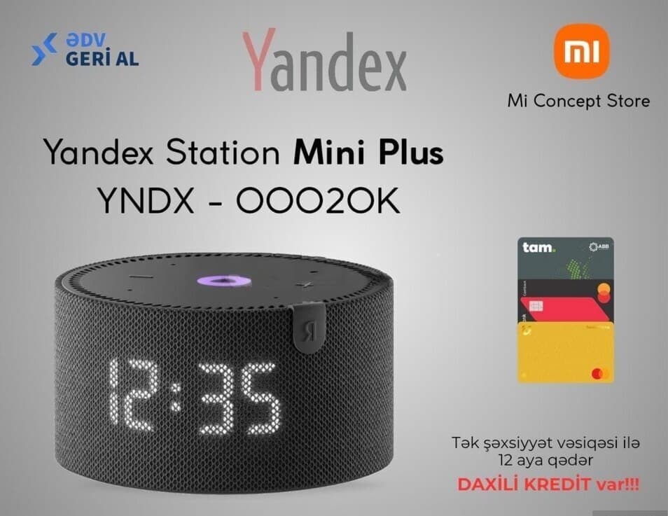Smart kolonka Yandex Station Mini Plus Black