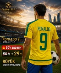Braziliya Ronaldo Nazario 9 Retro Futbol Forması — şəkil 16
